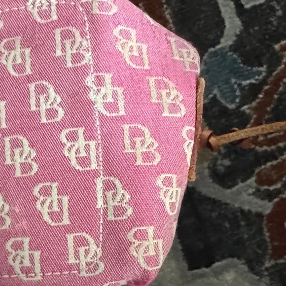 Dooney & Bourke Pink and Tan Tote - Picture 8 of 11